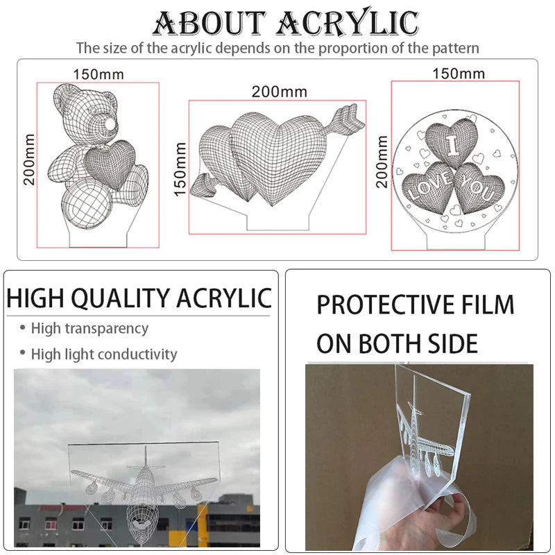 Anime JoJo’s Bizarre Adventure 3D Night Light – Hol Horse LED Lamp for Bedroom Décor, Manga-Inspired Birthday Gift for Him