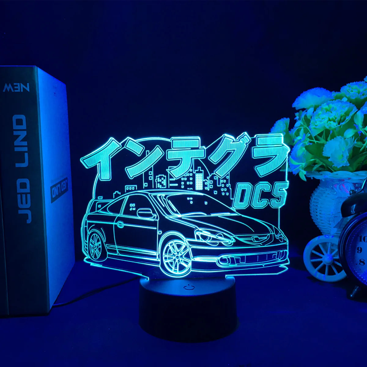 Sports Car 3D Illusion LED Night Light – Touch Sensor Supercar Lamp for Kids Bedroom Décor & Birthday Gift
