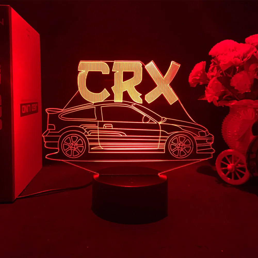 Sports Car 3D Illusion LED Night Light – Touch Sensor Supercar Lamp for Kids Bedroom Décor & Birthday Gift