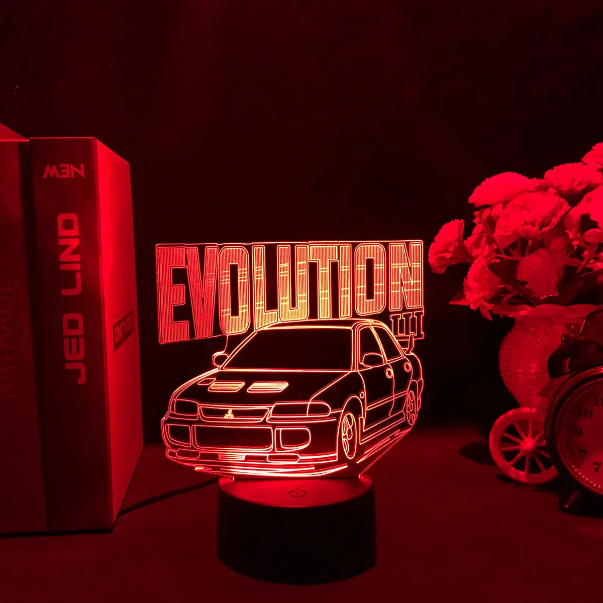 Sports Car 3D Illusion LED Night Light – Touch Sensor Supercar Lamp for Kids Bedroom Décor & Birthday Gift