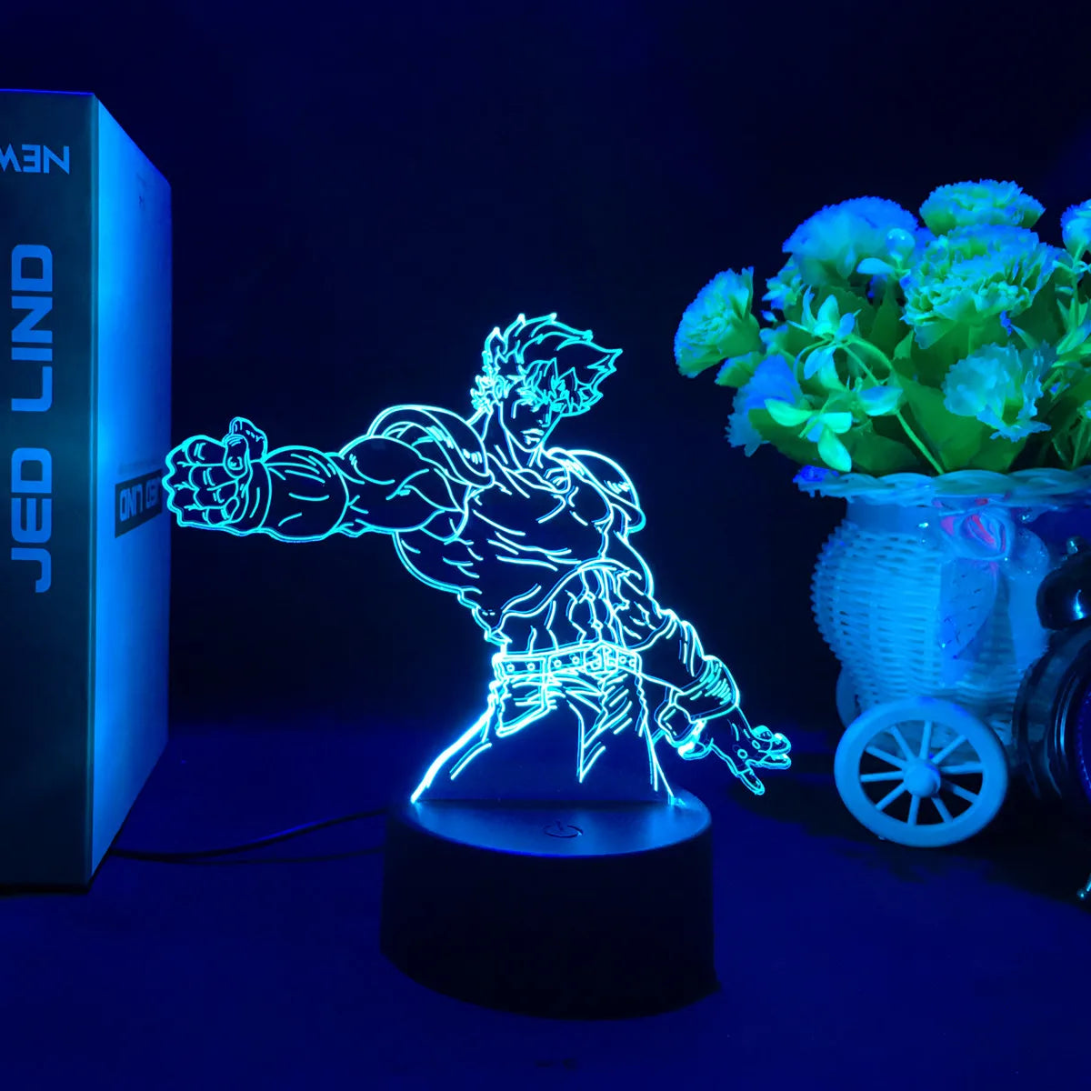 Anime JoJo’s Bizarre Adventure 3D Night Light – Hol Horse LED Lamp for Bedroom Décor, Manga-Inspired Birthday Gift for Him